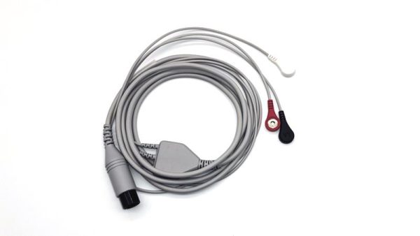 General 6 Pin Connector Direct-Connect  ECG Cables and Leadwires-3leads,Snap,AHA
