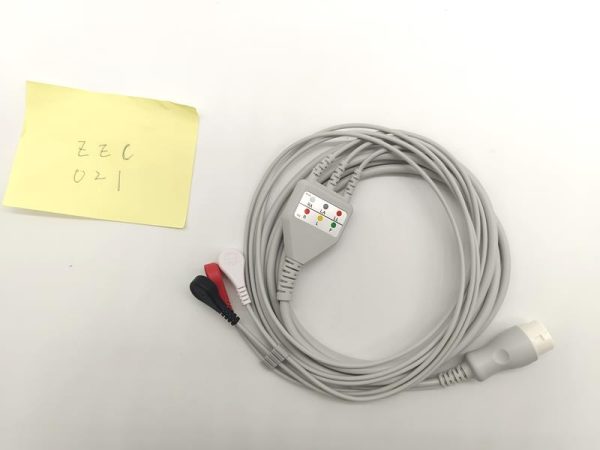 Philips Compatible Direct-Connect ECG Cable-3 Leads,Grabber,AHA