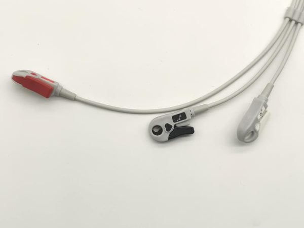 Philips Compatible Direct-Connect ECG Cable-3 Leads,Snap,AHA - Image 2