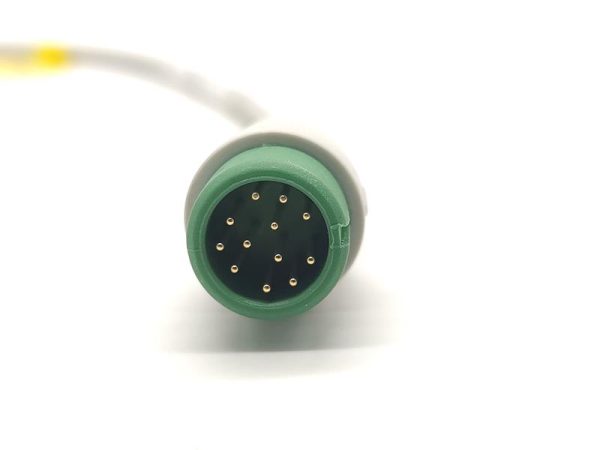 Comen 040-000368-00(AHA)Compatible Direct-Connect ECG Cable-3 Leads,Grabber,AHA - Image 2