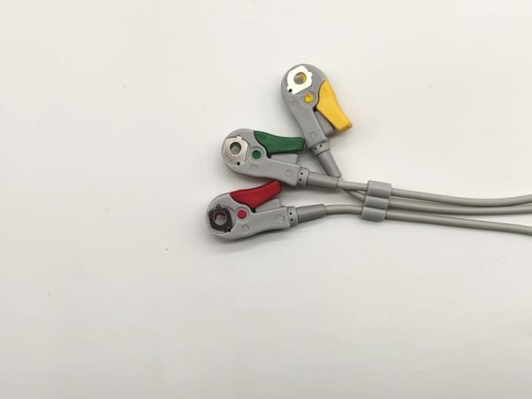 Primedic  Compatible Direct-Connect ECG Cable-3 Leads,Grabber,IEC - Image 2