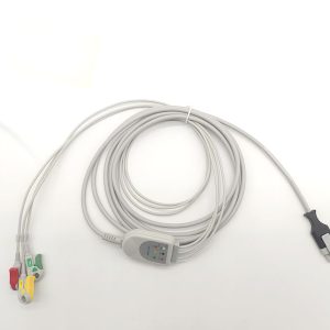 Primedic Compatible Direct-Connect ECG Cable-3 Leads,Grabber,IEC