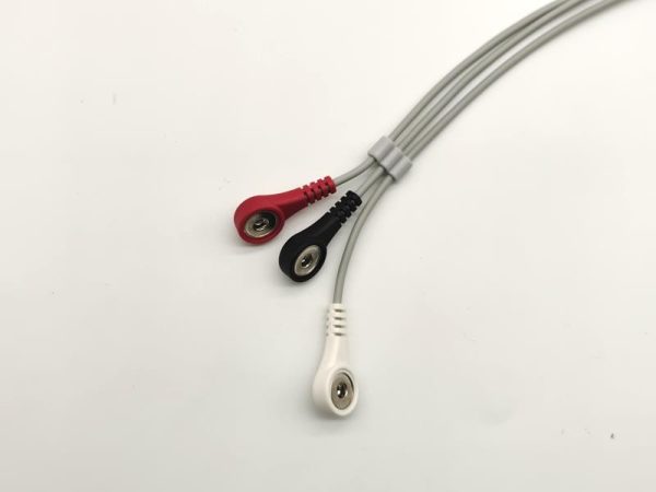 Creative Compatible Direct-Connect ECG Cable-3 Leads,Snap,AHA - Image 3