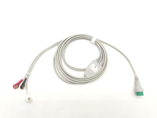 Creative Compatible Direct-Connect ECG Cable-3 Leads,Snap,AHA