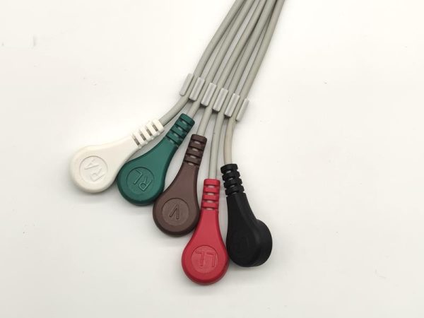 General 6 Pin Connector Direct-Connect ECG Cables and Leadwires-5leads,Snap,AHA - Image 3