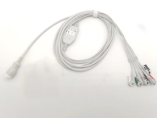 Philips Compatible Direct-Connect ECG Cable-5 Leads,Grabber,AHA