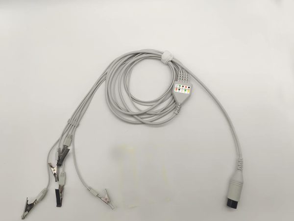 General 6 Pin Connector Direct-Connect ECG Cables and Leadwires-5leads,Grabber,AHA