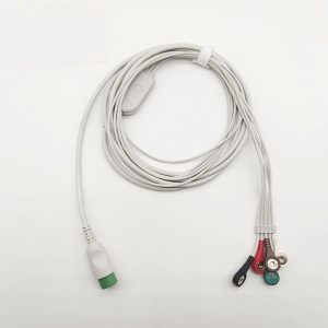 Biolight Compatible Direct-Connect ECG Cable-5 Leads,Snap,AHA