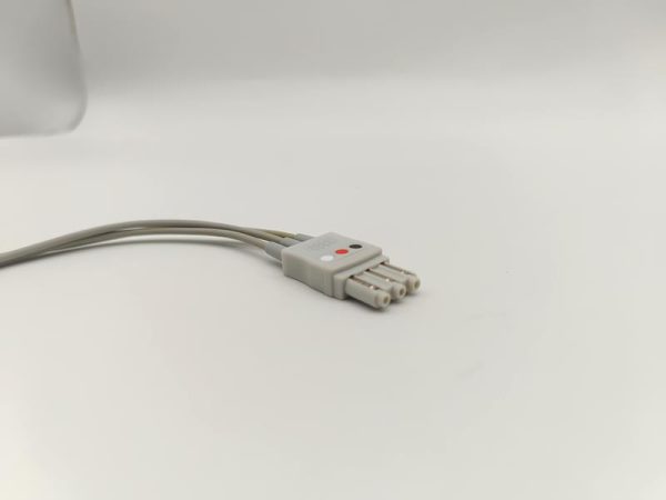 Philips Compatible  ECG Cables and Leadwires-3 Leads,Snap,AHA - Image 2