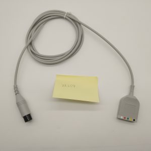 Round 6-pin TO Double row 2x5-pin Connector ECG Trunk cables-5 Leads,AHA