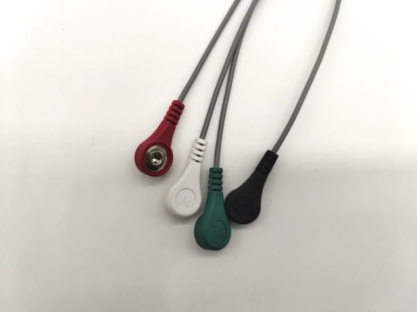 Norav Compatible Holter Recorder ECG Cables and Leadwires,-4 Leads,Snap,IEC - Image 2