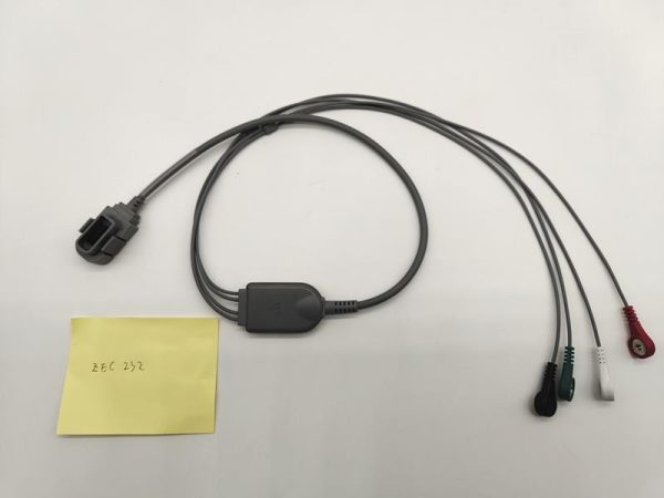 Norav Compatible Holter Recorder ECG Cables and Leadwires,-4 Leads,Snap,IEC