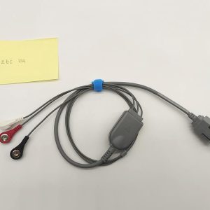 Norav Compatible Holter Recorder ECG Cables and Leadwires-3 Leads,Snap,IEC