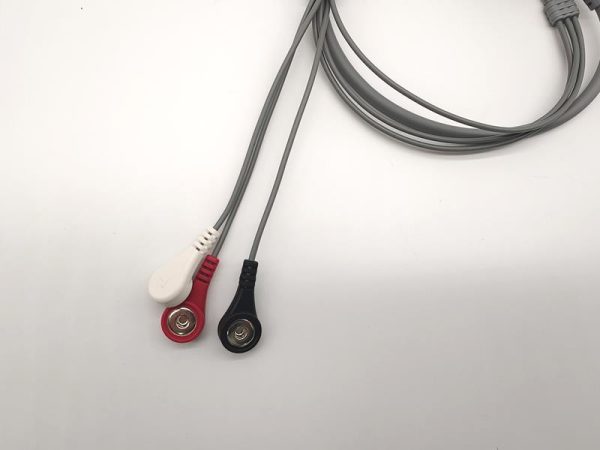 Norav Compatible Holter Recorder ECG Cables and Leadwires-3 Leads,Snap,IEC - Image 2