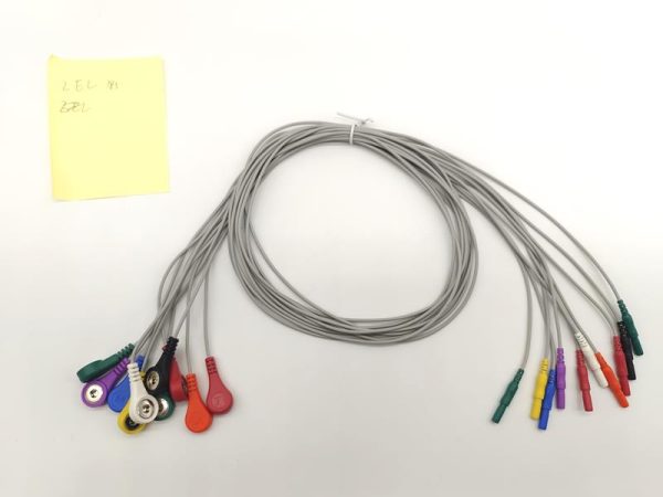 DIN 10-pin Connector  Compatible ECG Cables and Leadwires-12 Leads,Snap.AHA