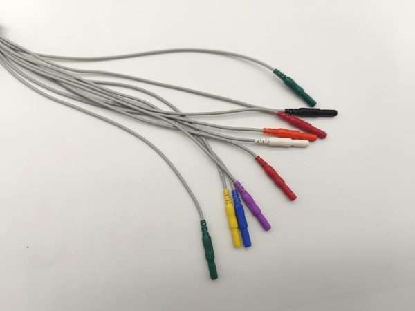 DIN 10-pin Connector  Compatible ECG Cables and Leadwires-12 Leads,Snap.AHA - Image 2